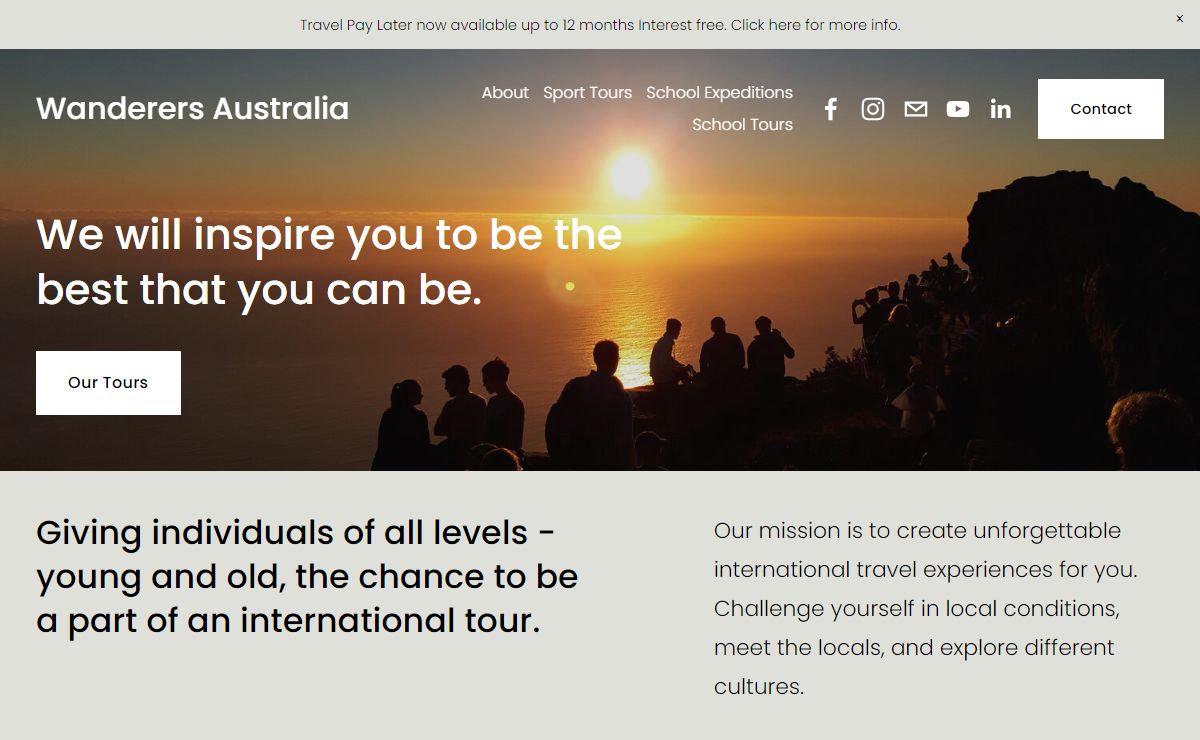 Wanderers Australia | Educational Sport Tours
