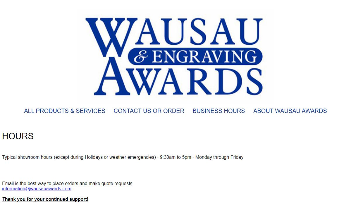 Wausau Awards & Engraving - Cast & Etched Metal Plaques and more