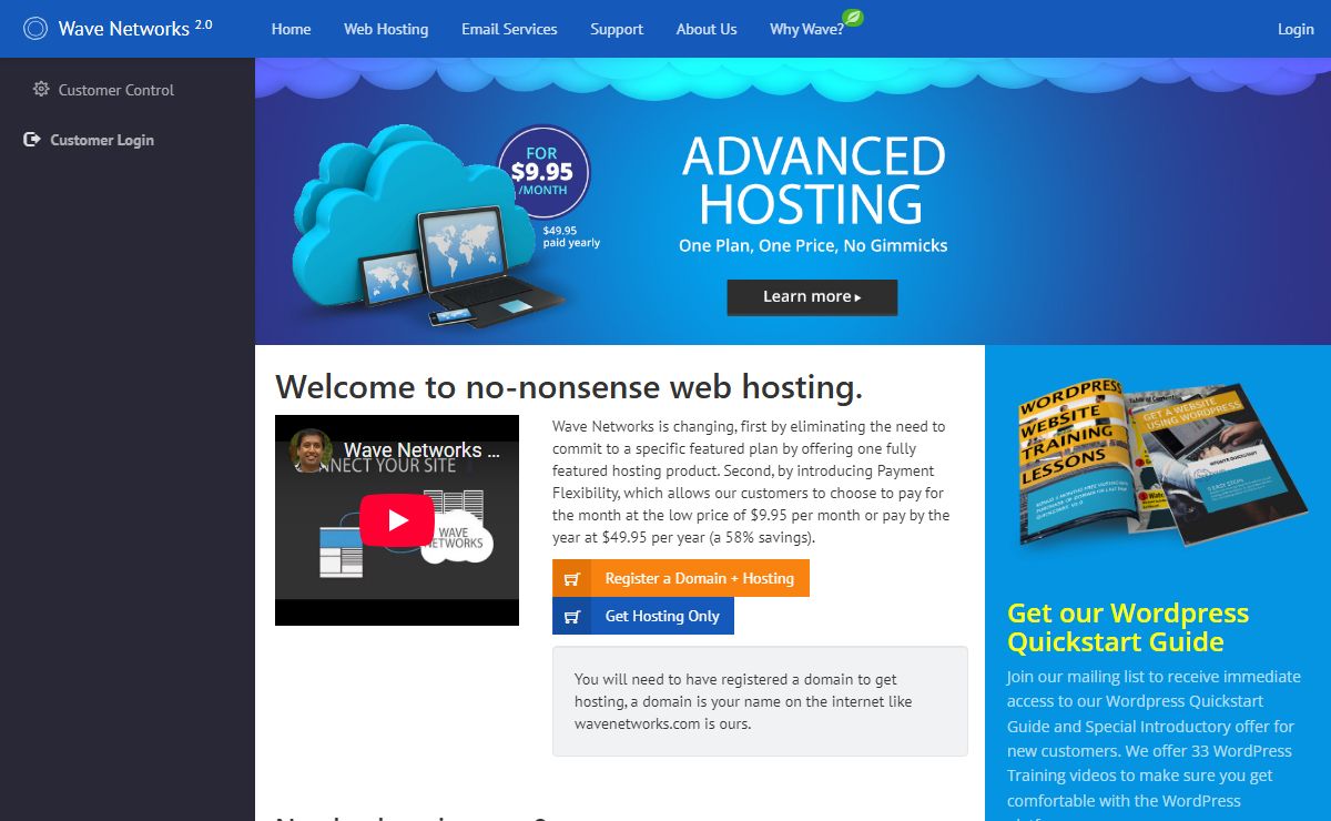 Wave Networks Web Hosting | Advanced Web Hosting | Sustainable WordPress Hosting | Located in Seattle, WA USA