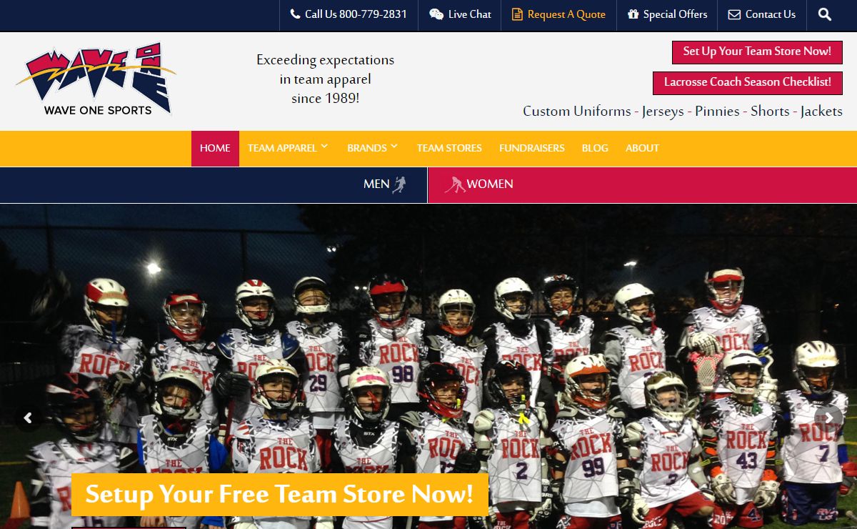 Wave One Sports - Lacrosse Team Uniforms and Apparel, Equipment