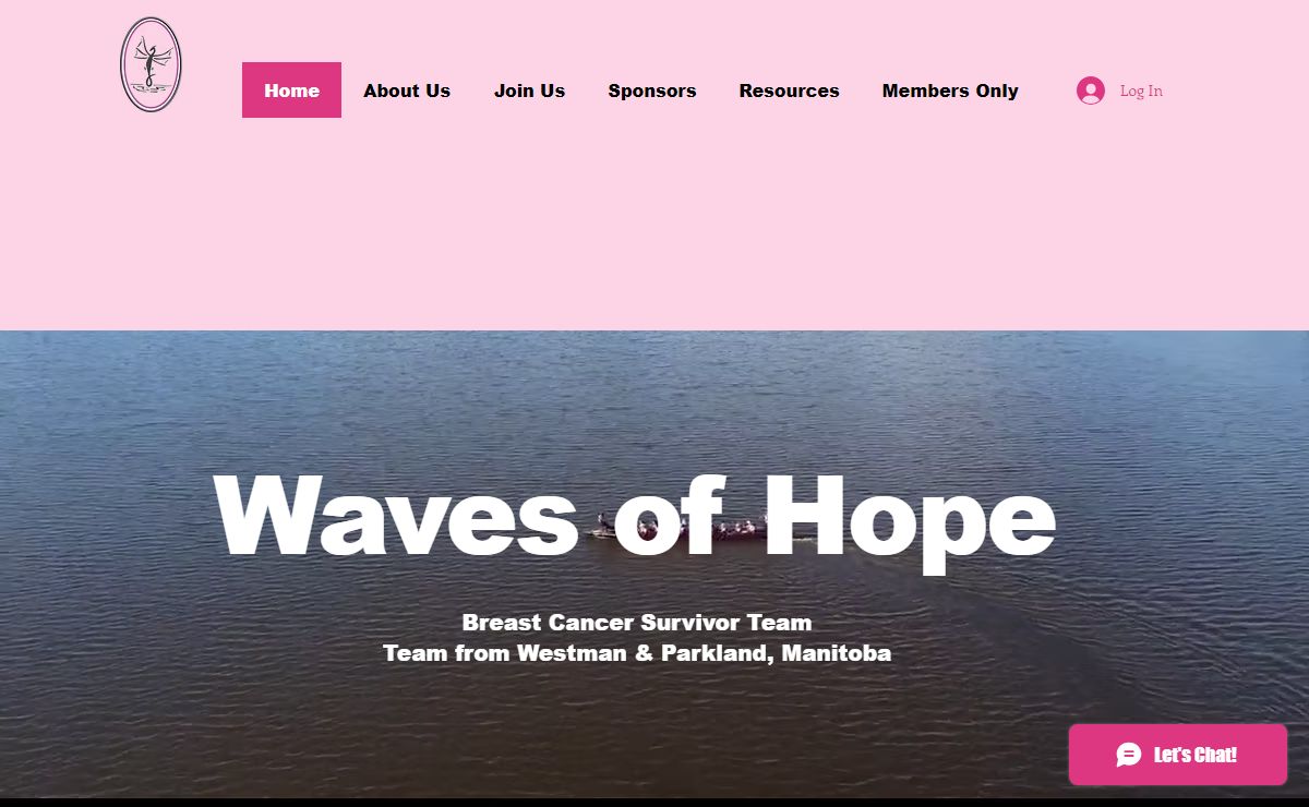 Waves of hope dragon boat team