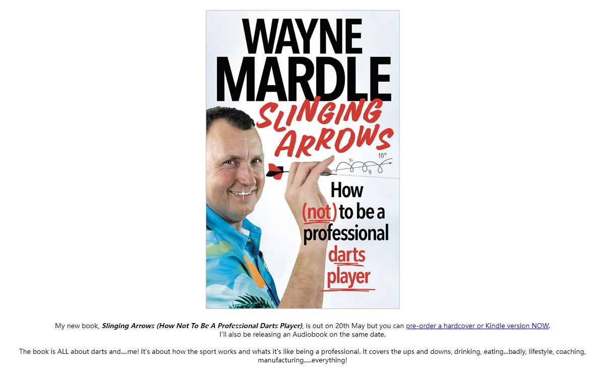 Welcome to the Official Website of WAYNE MARDLE