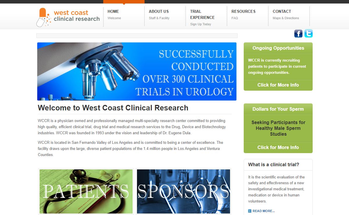 Medical, drug and clinical trials, San Fernando Valley, Los Angeles - WCC Research