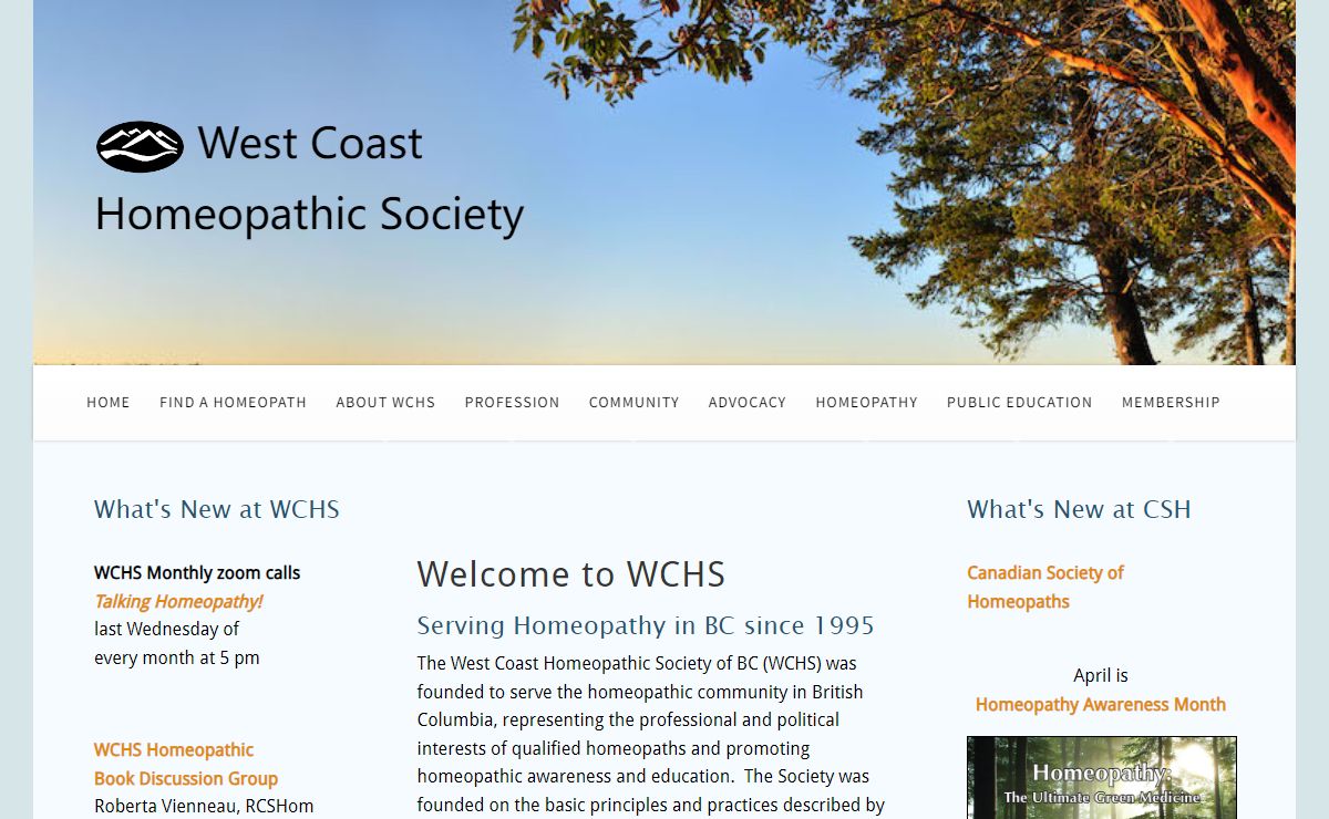 WEST COAST HOMEOPATHIC SOCIETY