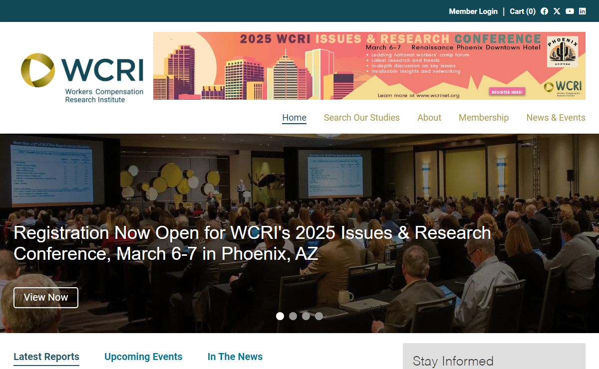 Homepage | WCRI - Workers Compensation Research Institute
