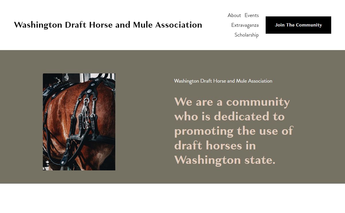 Washington Draft Horse and Mule Association