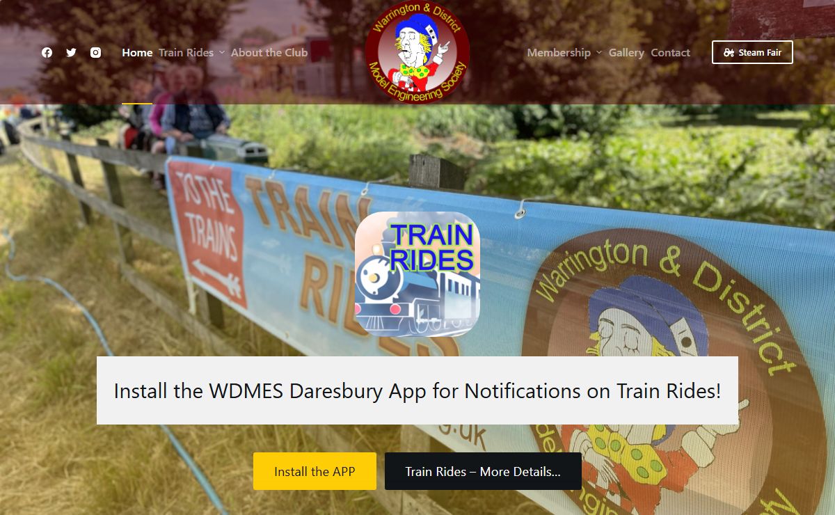 Home - WDMES - Warrington & District Model Engineering Society