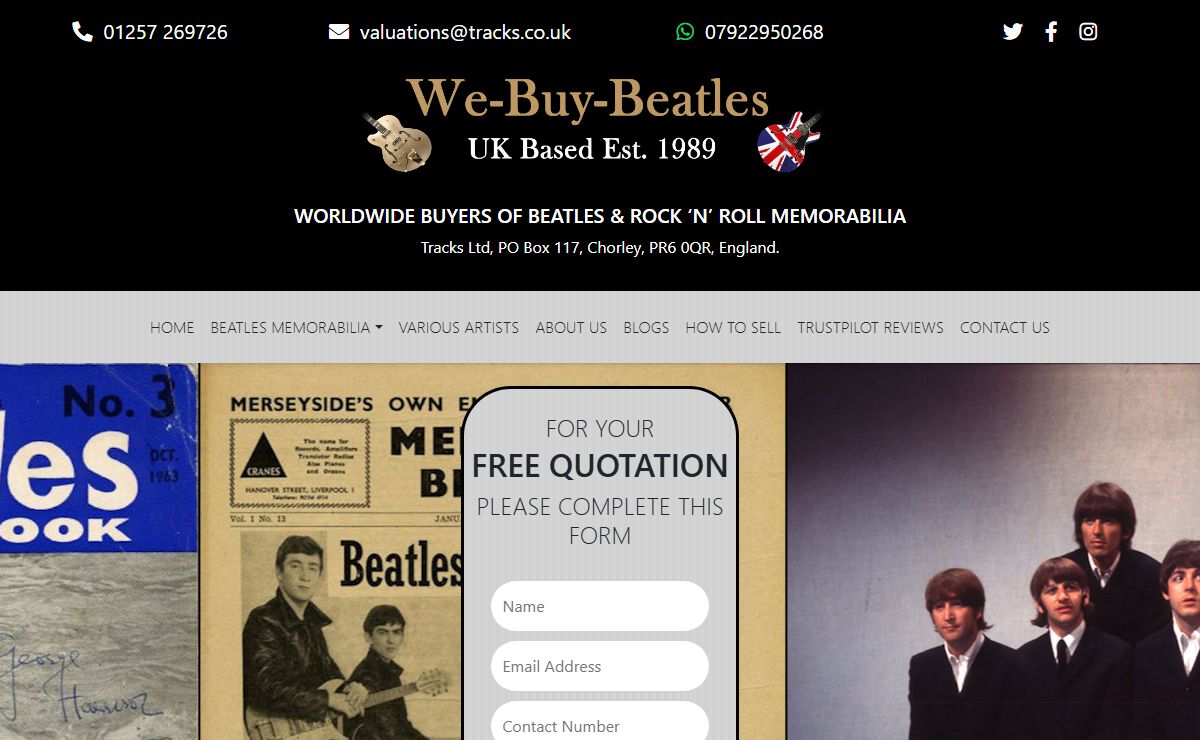 Beatles Memorabilia & Autographs | Valuation Experts