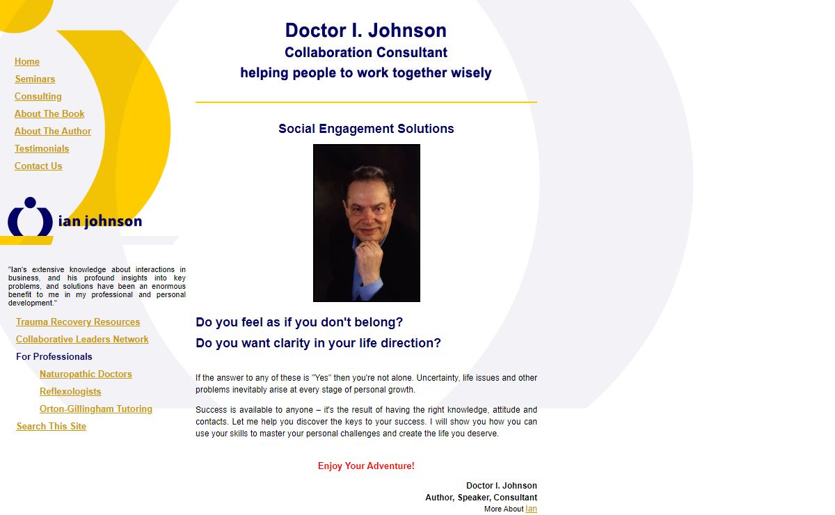 Doctor I. Johnson, Author, Speaker & Collaboration Consultant