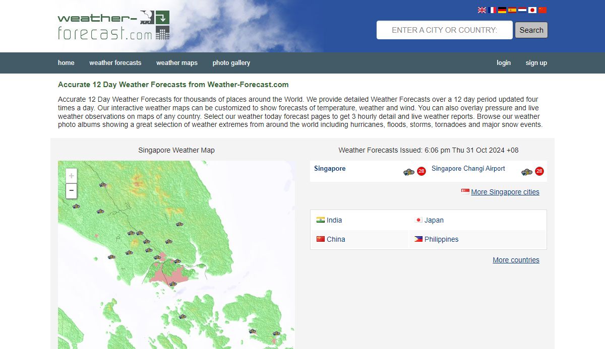 12 Day Weather Forecast Worldwide