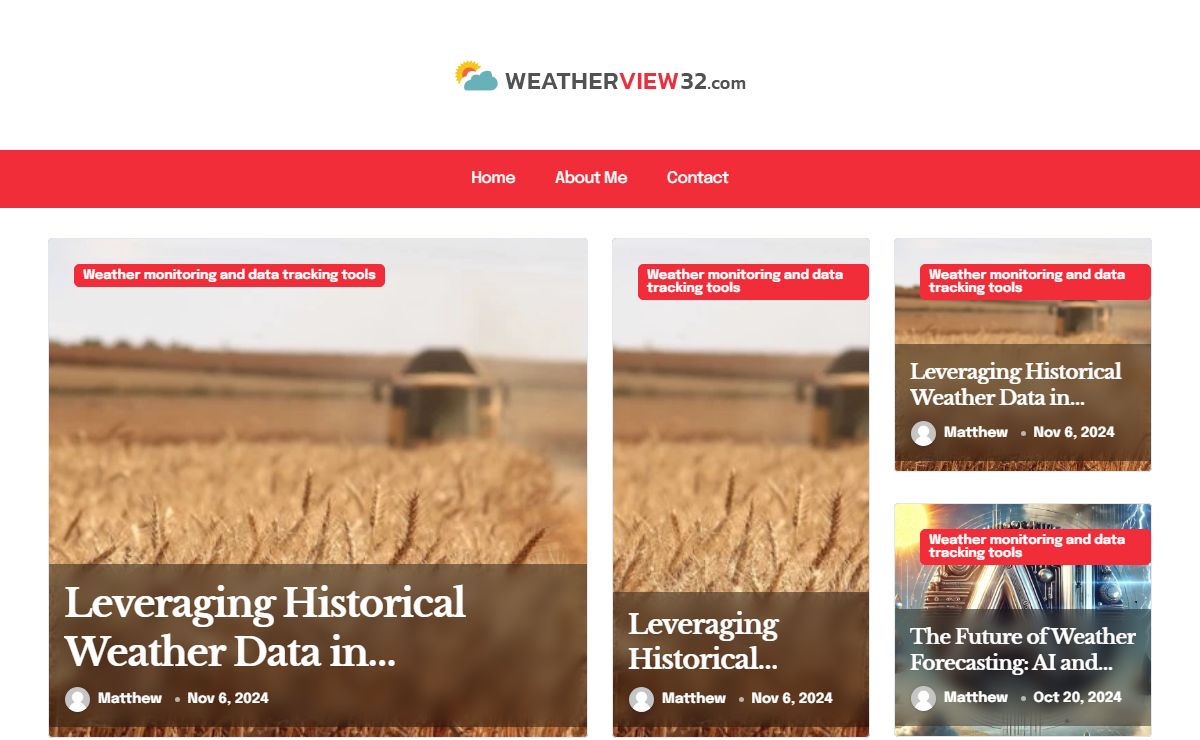Real-Time Weather Monitoring & Data Tools | Weatherview32 Insights