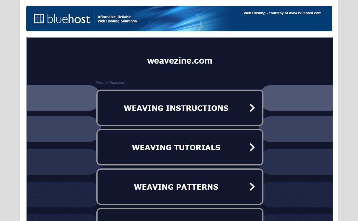 Welcome weavezine.com - BlueHost.com