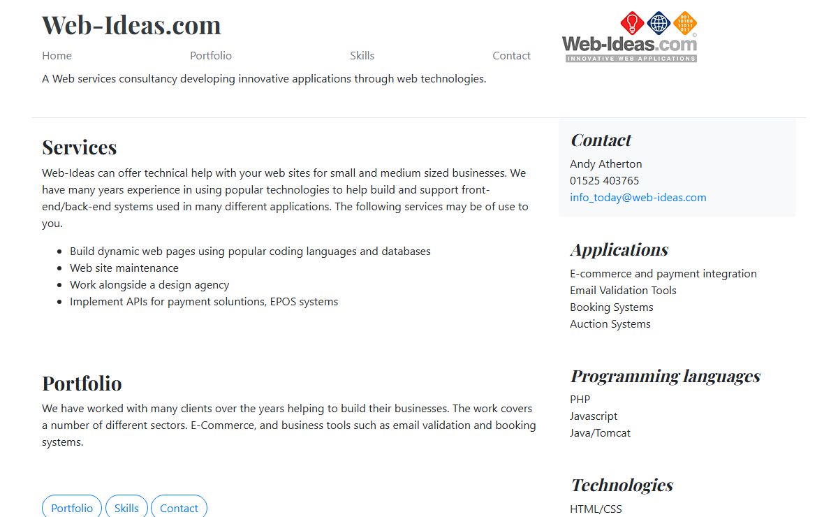 Web-ideas.com Ltd: Web development in Bedfordshire, UK