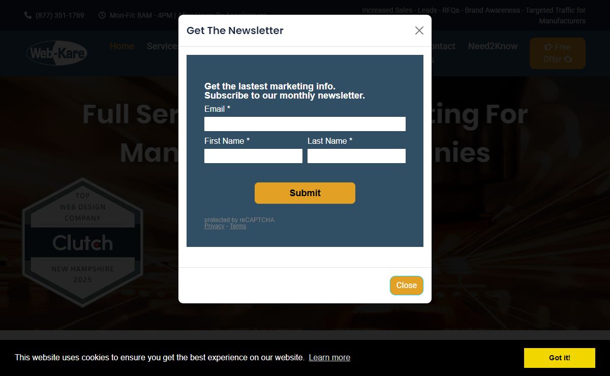 Proven Results With Digital Marketing and Web Design for Industrial and Manufacturing Companies | Web-Kare New England