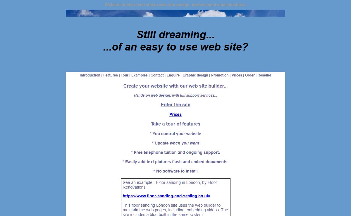 Web site builder, design professional small business websites cheap best