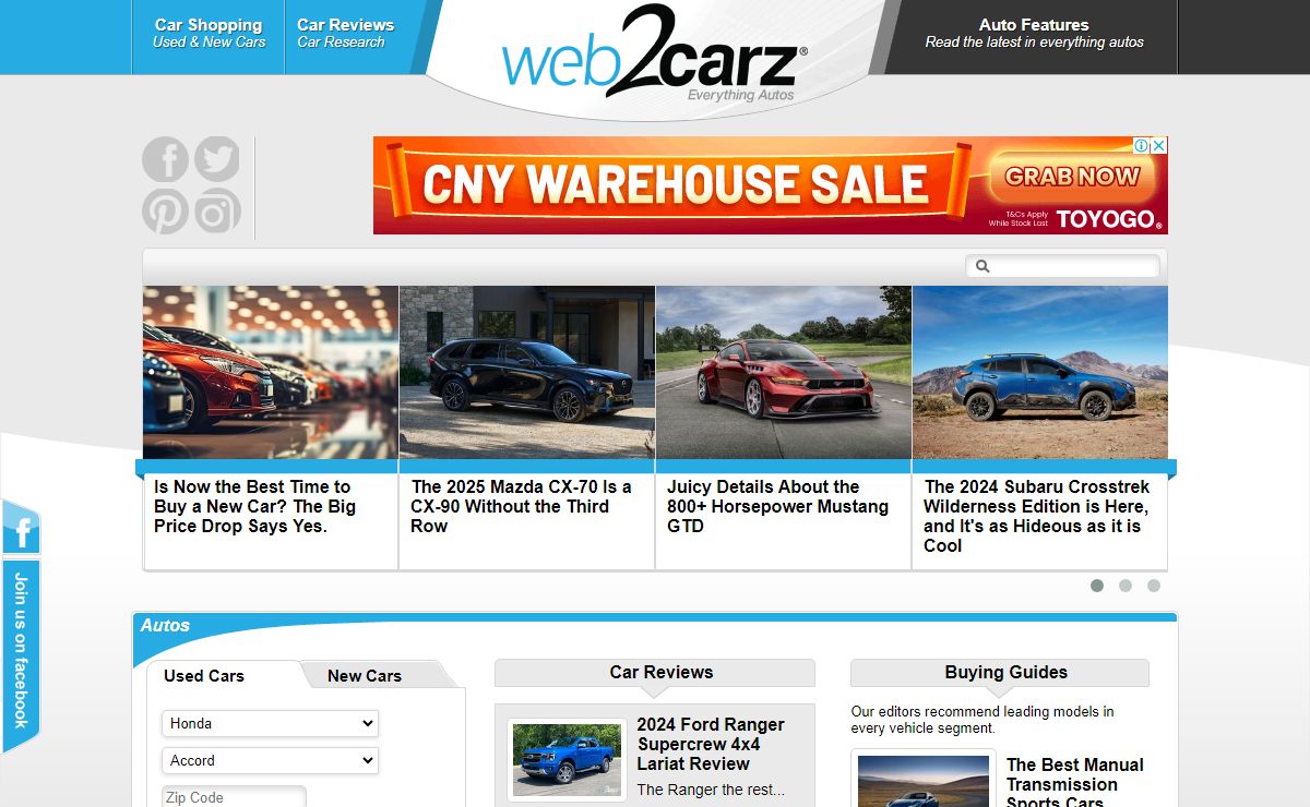 Car Shopping and Car Culture | Web2Carz