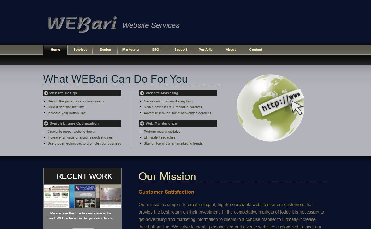 Website Design, Website Consulting, Search Engine Optimization | WEBari Web Svcs
