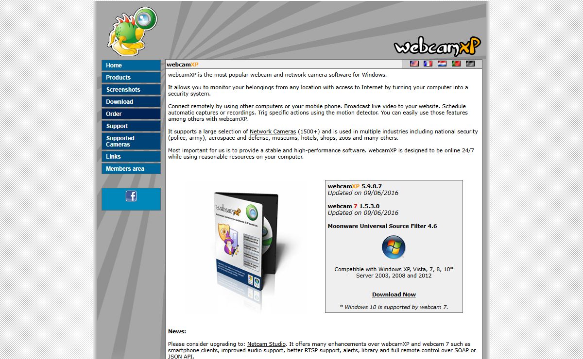 webcamXP - Webcam and Network Camera Surveillance Software