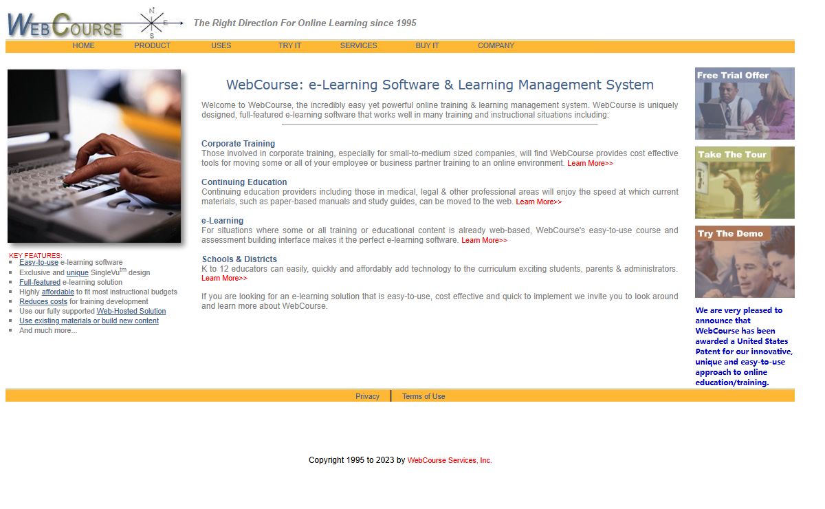 WebCourse: e-Learning Software & Learning Management System