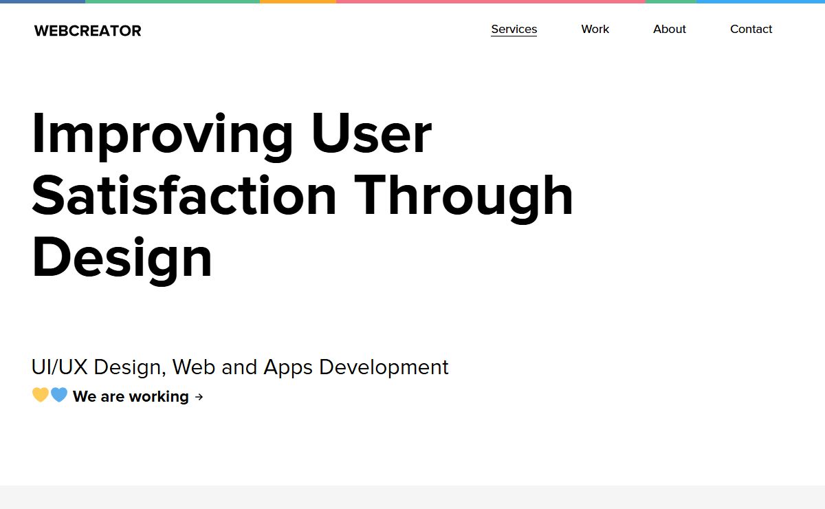 UI/UX, Apps design and Mobile-first Development – Digital Agency Webcreator.