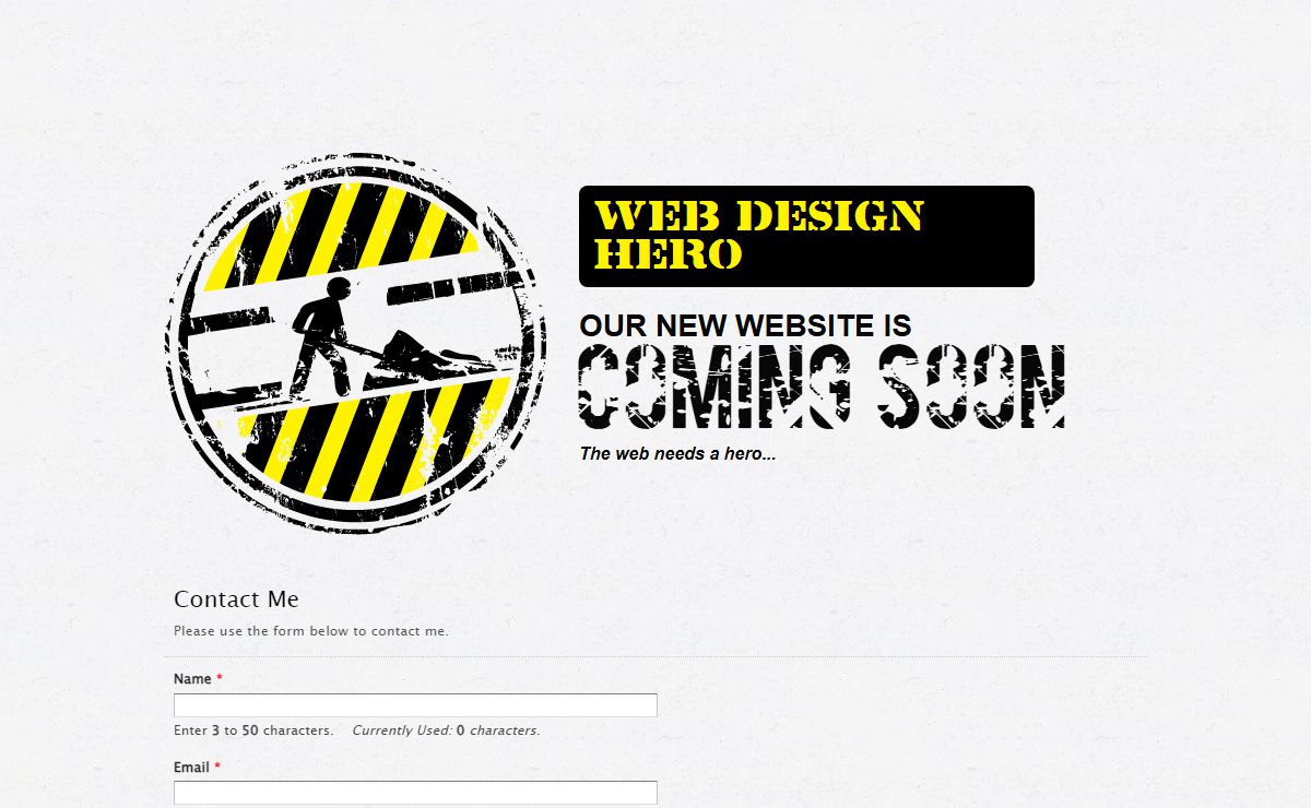 Web Design Hero - New Site Coming Soon