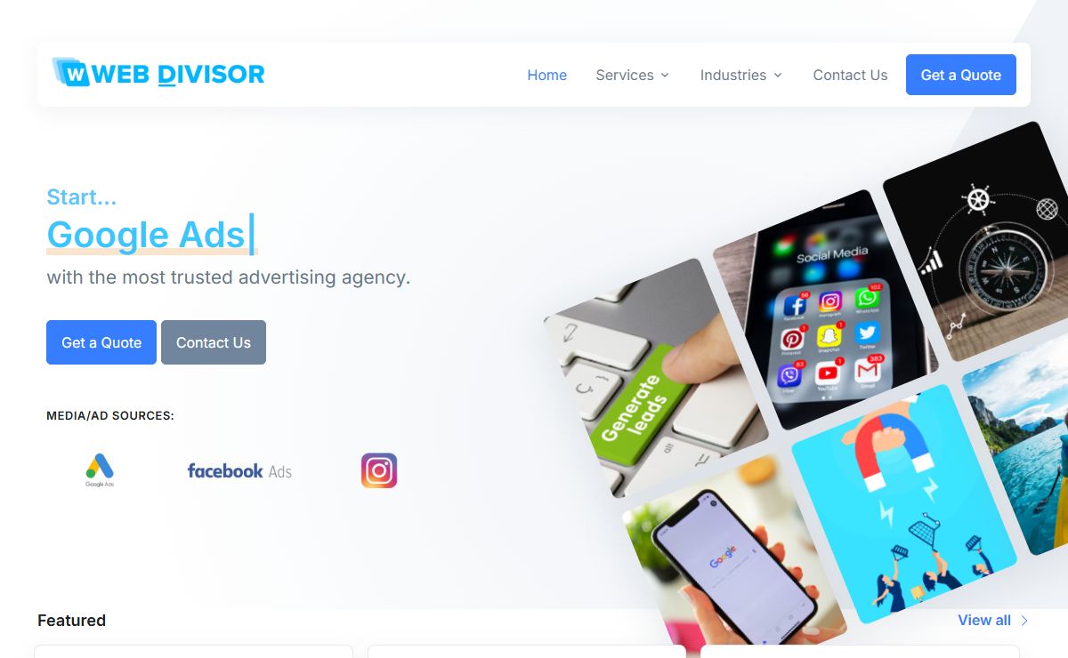 Lead Generation, Marketing, PPC, SEO, Social | Web Divisor in Glendale, Los Angeles