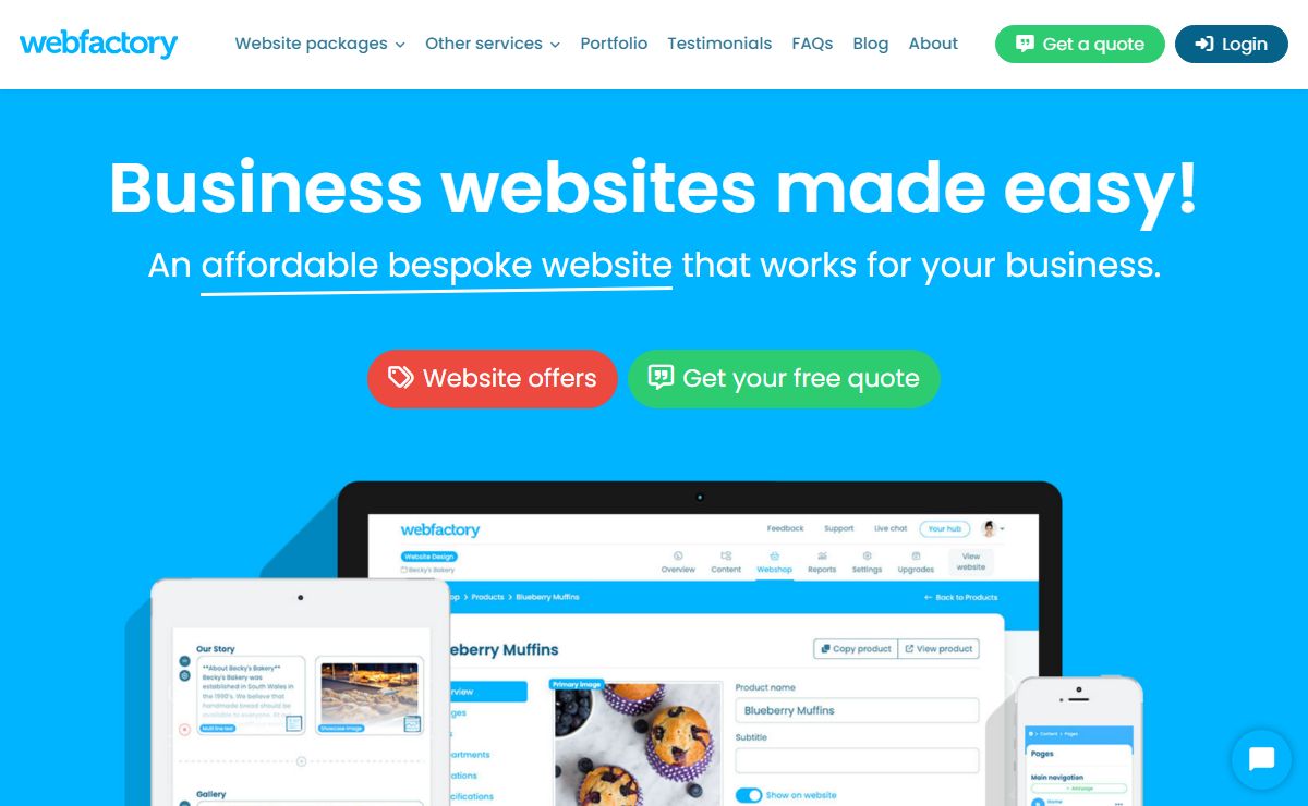 Website Design - Affordable Bespoke Websites from Webfactory