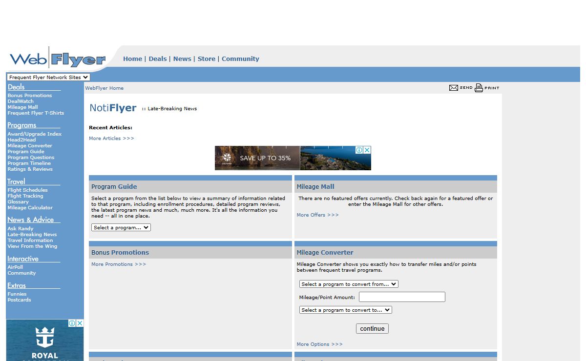 WebFlyer :: The Frequent Flyer Authority