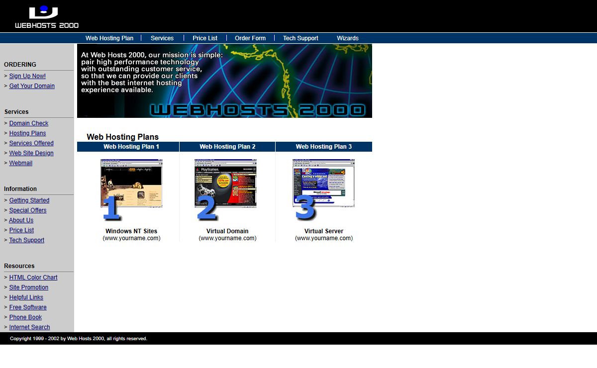 Web Hosts 2000