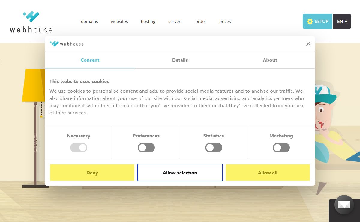 Hosting, webhosting, domains registration, servers | WebHouse