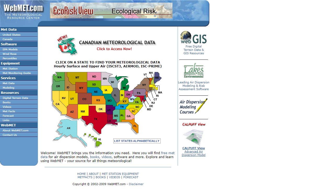 WebMET - The Meteorological Resource Center