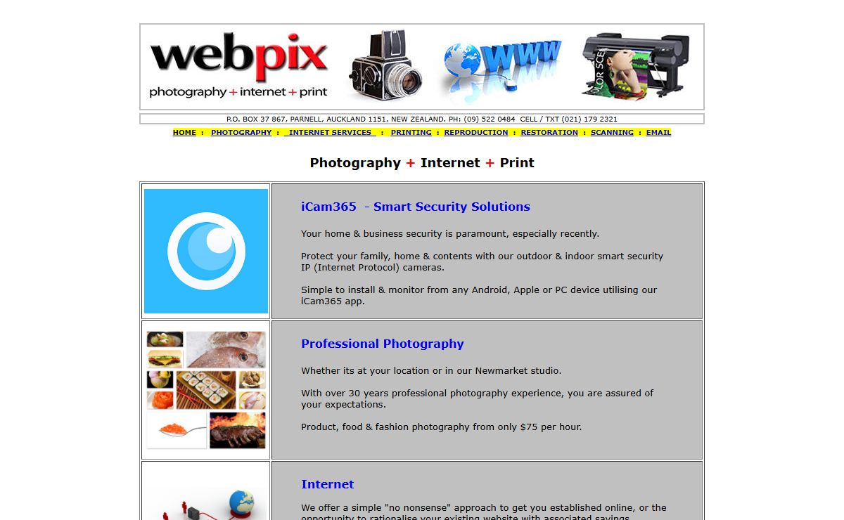WEBPIX - PHOTOGRAPHY + PRINT + INTERNET