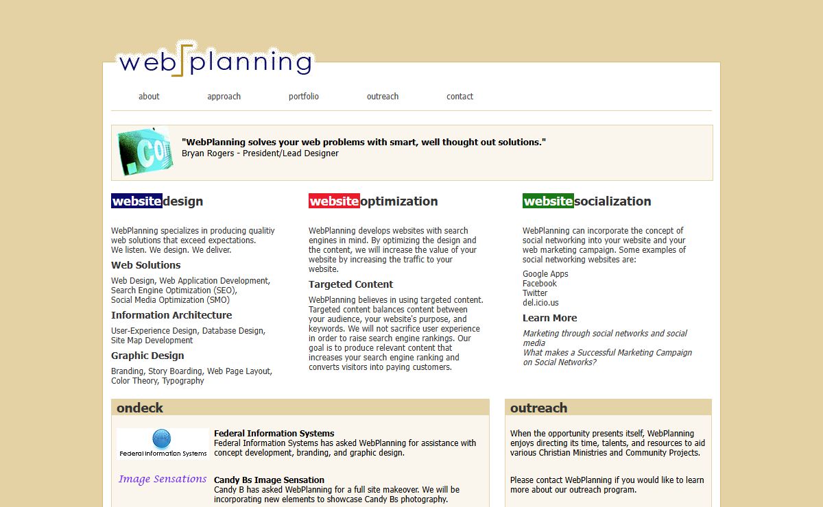 WebPlanning | Web Design For Waco, TX And Beyond | Bryan Rogers - Freelance Web Designer