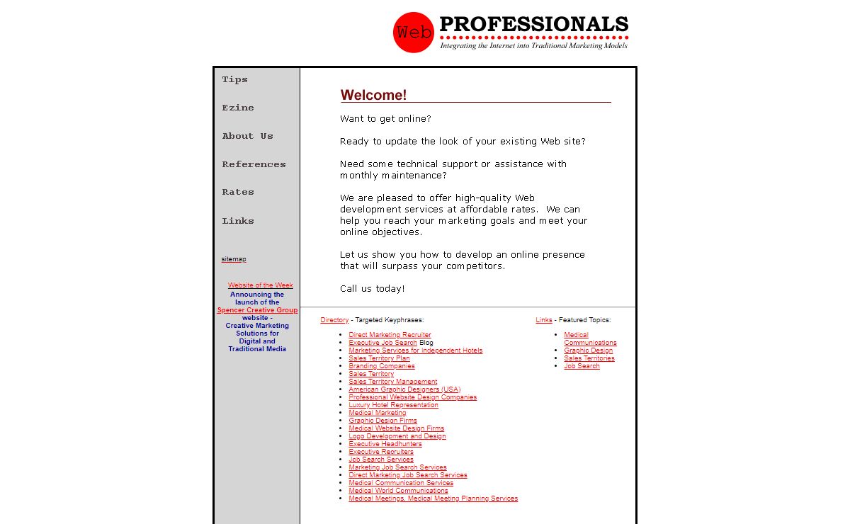 Content changes, Web page updates and Web server maintenance