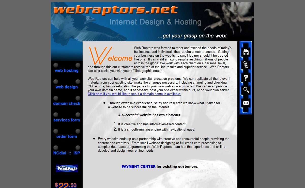 w e b r a p t o r s . n e t