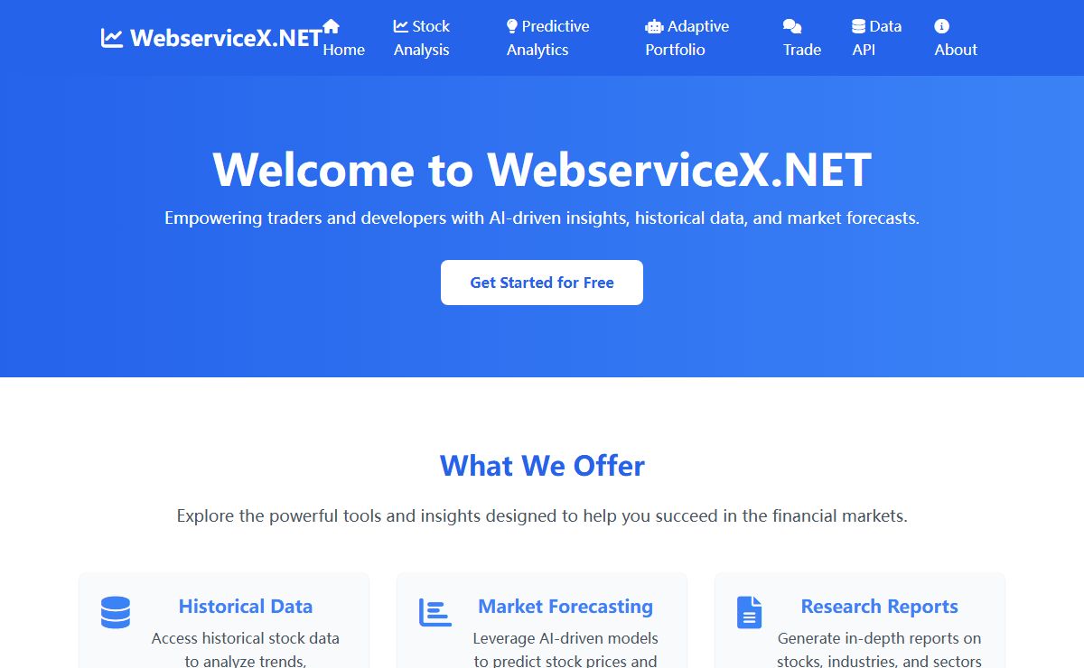 Home - WebserviceX.net