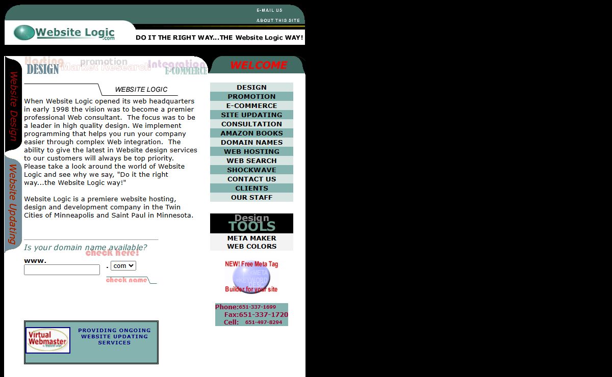 Website Hosting and Design...Twin Cities of Saint Paul and Minneapolis, Minnesota