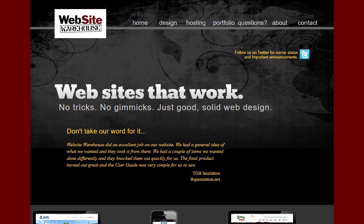 WebSite Warehouse :: Web Site Development Web Design Content Management Web Hosting