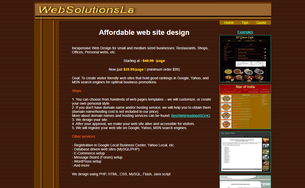 Web Desing in Los Angeles | Affordable Web Design for small and medium sized businesses