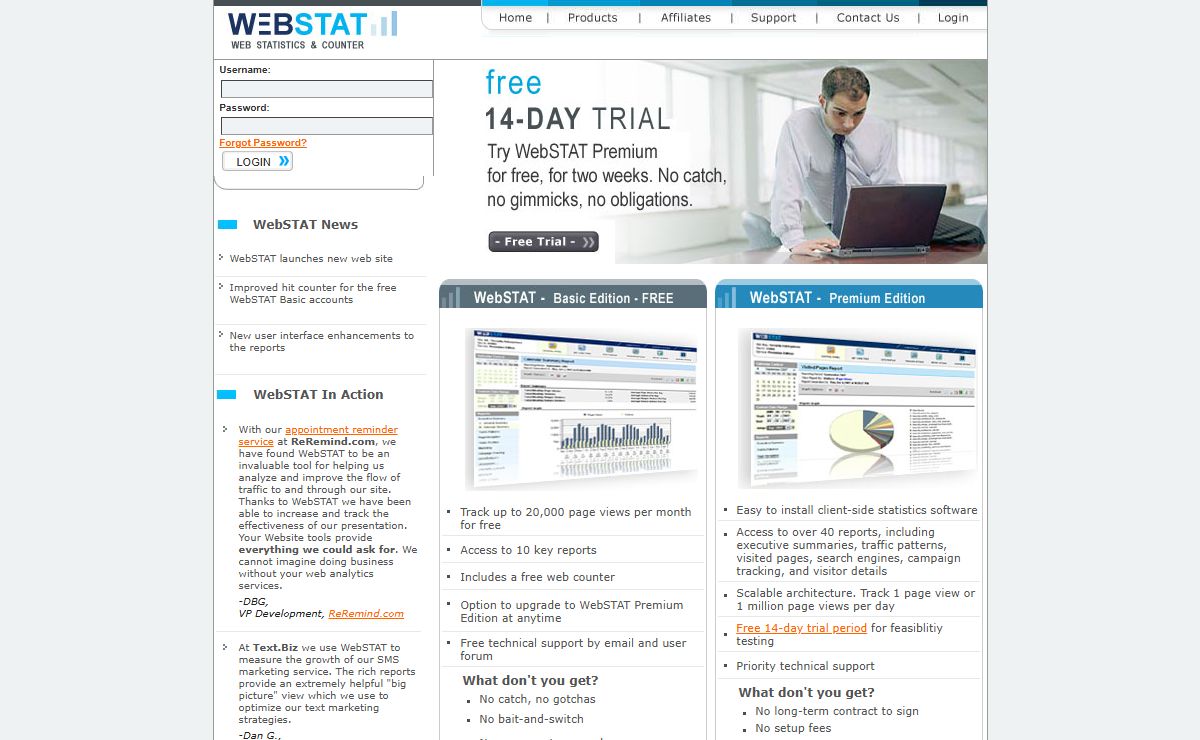 WebSTAT - Web Statistics and Counter