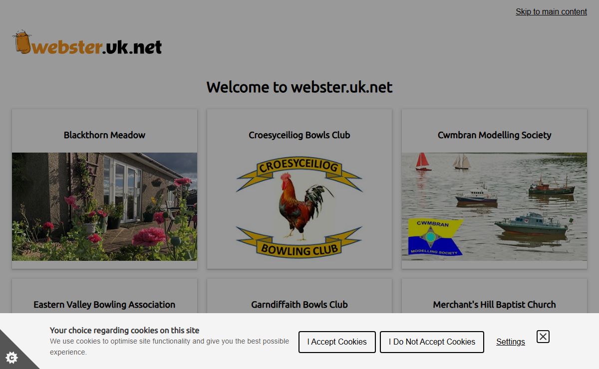 Welcome to webster.uk.net | Webster