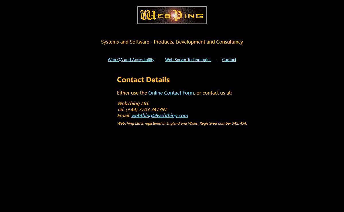 WebThing Ltd
