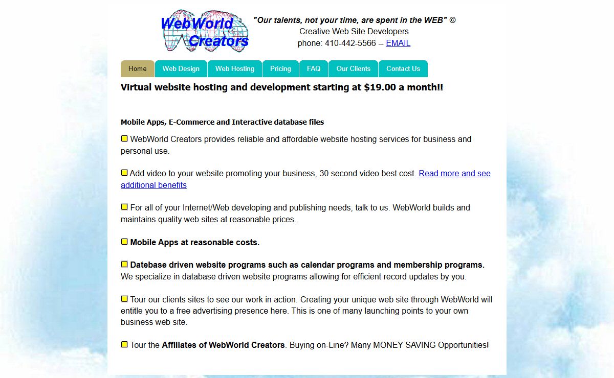 Website developer -design - virtual hosting - ecommerce - database driven