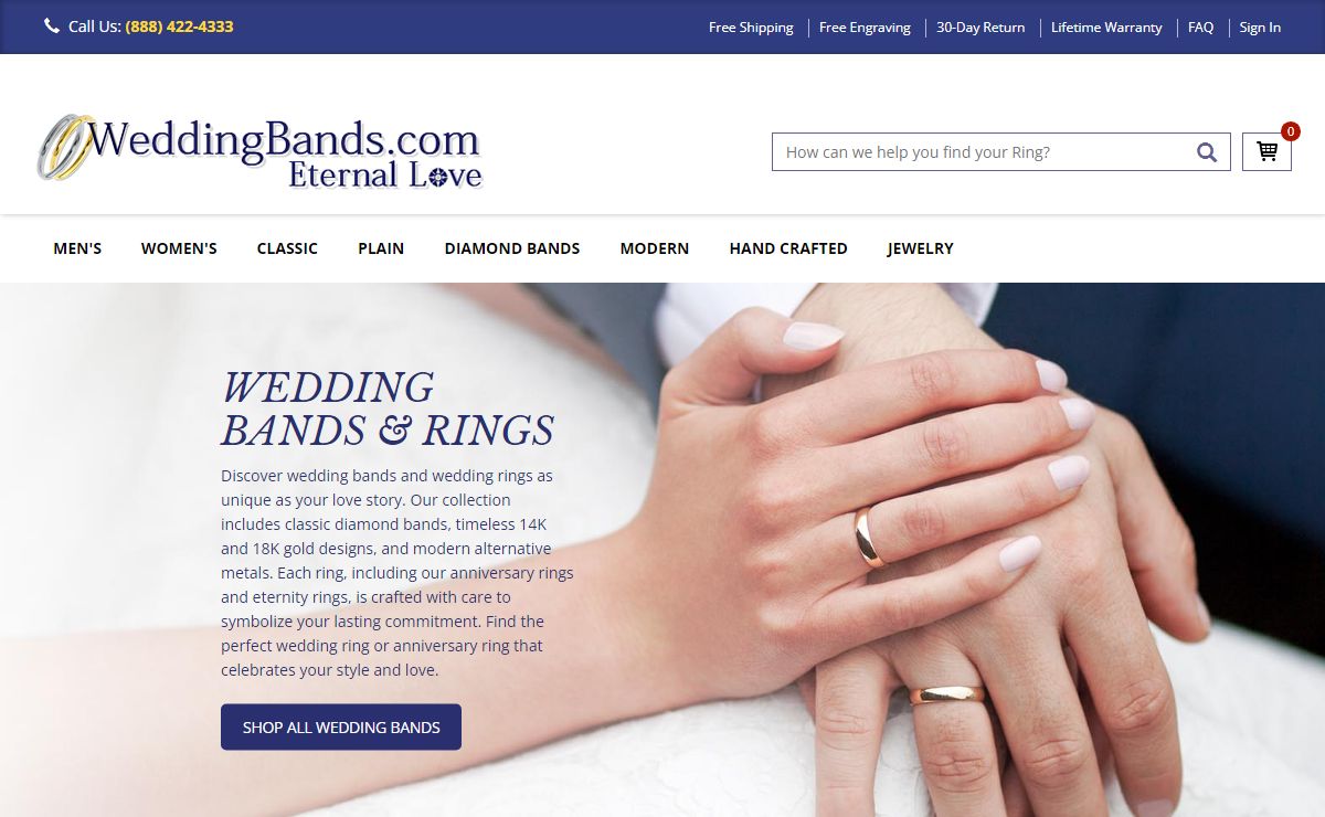 Wedding Bands Rings for Men and Women