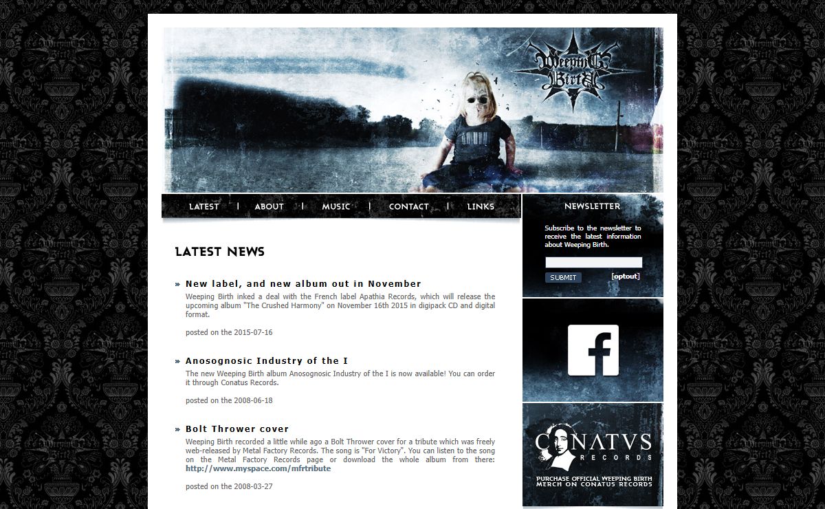 Weeping Birth Official Website - Anosognosic Industry of the I