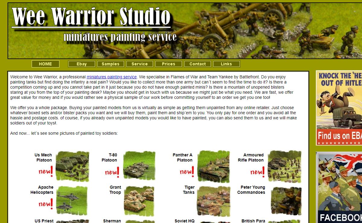 Miniatures Painting Service - Wee Warrior Studio -