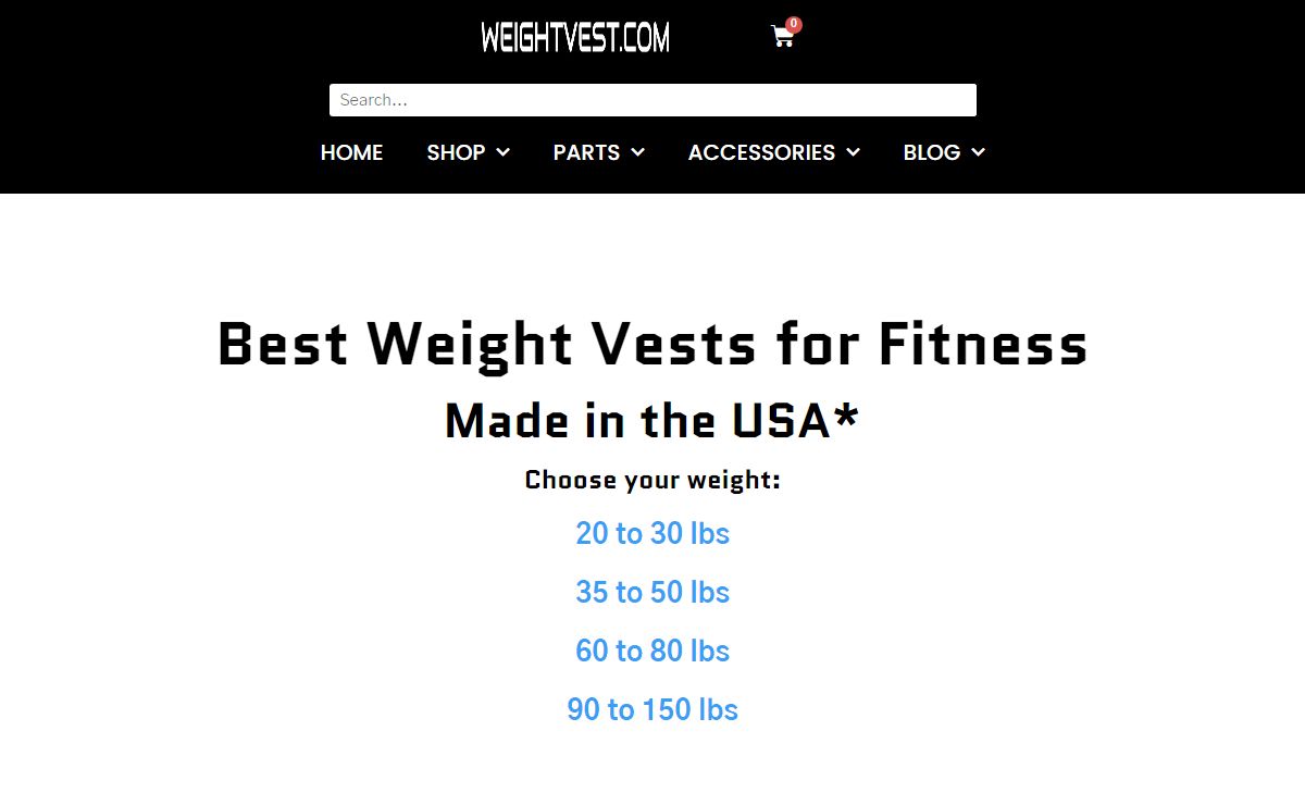 Best Weight Vests for Fitness | Made In The USA