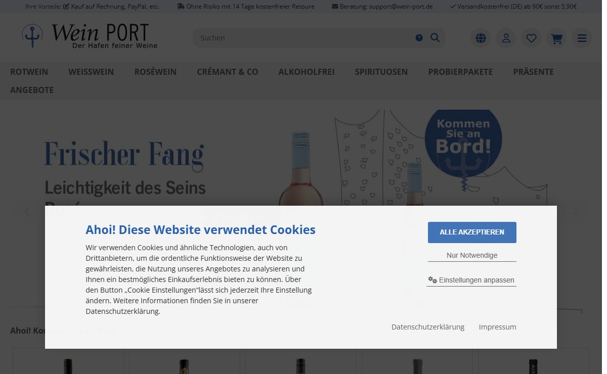 Wein & Cremant online kaufen | Wein-Port Weinversand