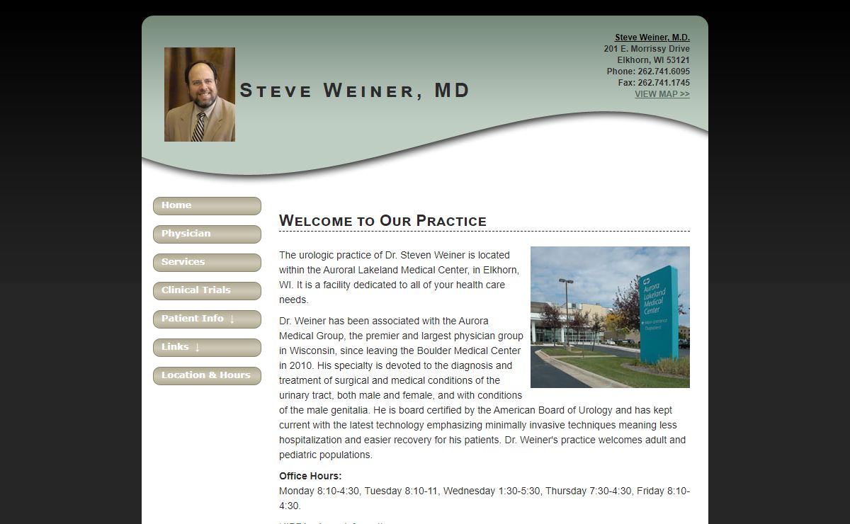 Steve Weiner, MD - Urologist, Boulder, CO - Welcome
