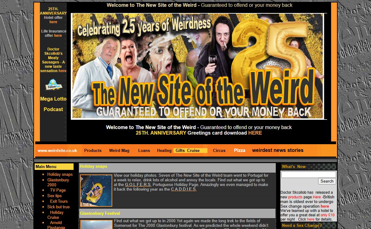 The New Site of the Weird